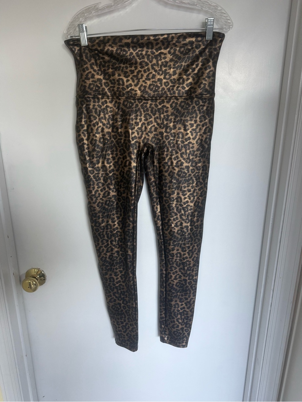 Spanx Faux Leather Leopard Print High-Waist - Picture 2 of 4